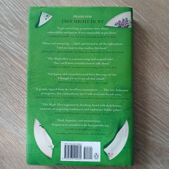 Stephanie Wrobel 'This Might Hurt' Novel - Green Cover Hard Back Book Thriller - Picture 4 of 13